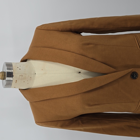 J. Crew Parke blazer in wool flannel Camel  Brown Color  Size 0 - Picture 2 of 9